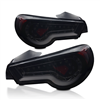 Winjet LED Tail Lights - Black with Smoked Lens :: 2013-2014 Scion FR-S / Subaru BRZ