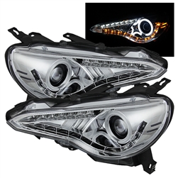 2013 Scion FRS / Subaru BRZ LED Headlights - Chrome by Spyder