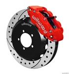 2013 Scion FR-S / Subaru W6A Front Big Brake Kit (6 piston, Drilled and Slotted, red calipers) #140-12870-DR by Wilwood