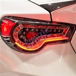 2013 2014 Scion FRS / Subaru LED Tail Lights - Black with Clear Lens by Winjet