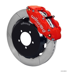 2013 Scion FR-S / Subaru W6A Big Brake Front Brake Kit (6 piston, slotted, red calipers) #140-12870-R by Wilwood